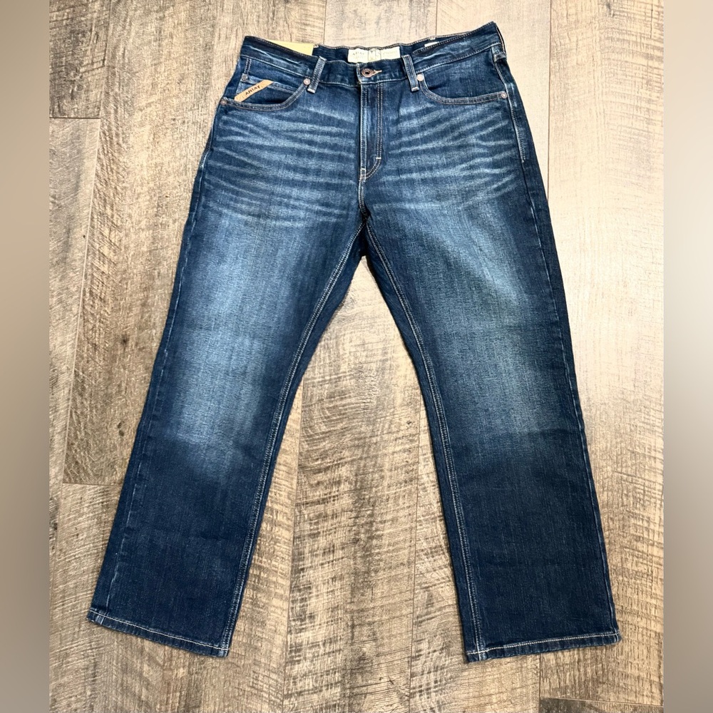 Ariat Men’s Medium Blue Straight-Leg Jeans